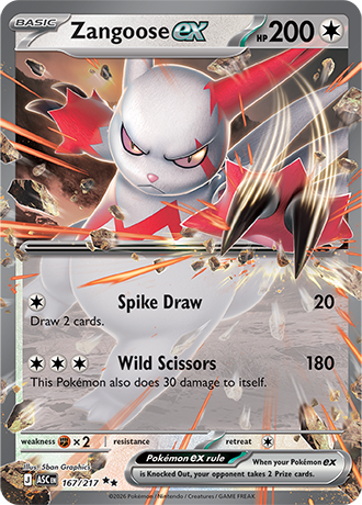 Zangoose ex #167
